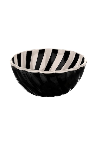 Safir Plastik Kase 1600 Ml. Siyah Çok Renkli