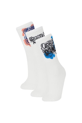 DeFacto Erkek Çocuk Rahat Lastikli 3'lü Pamuklu Uzun Çorap E5524A8NSWT1