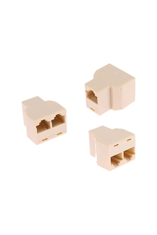 Rj45 Cat5 Cat6 1giriş 2 Çıkış Splitter Rj45 İnternet Çoklayıcı 10'lu Set