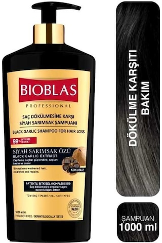 Bioblas Saç Dökülmesine Karşı Siyah Sarımsak Şampuanı 1 L