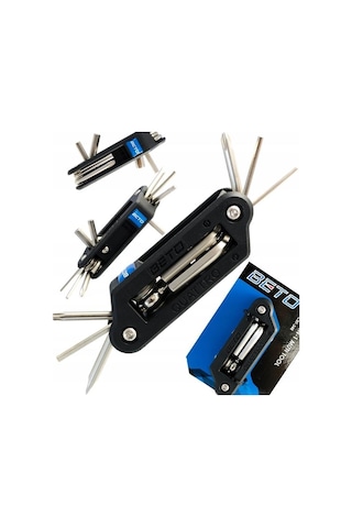 Beto Alyan Anahtar Takımı 10 Fonksiyonlu Bt-348 Gri - Siyah