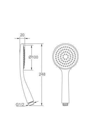 Bocchi Air2 100r El Duşu Krom 5500-0010 Çok Renkli