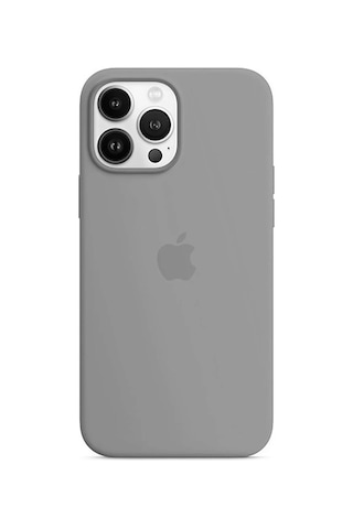 Apple Uyumlu iPhone 14 Pro Max Logolu İçi Kadife Silikon Lansman Kılıf-10 Renk