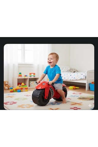 Tommybaby İlk Arabam Oyuncak İlk Motorum 1-3 Yaş Akülü Değildir Kırmızı