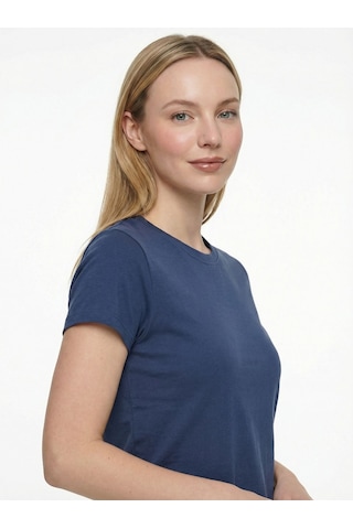 Kadın T-shirt Lf2042935 Navy Lacivert