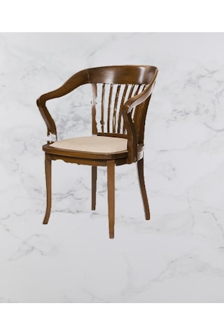 Bengimobilya Zus593 Atmaca Tam Kolçak Kayın Torna Retro Bambu Iskelet Sandalye