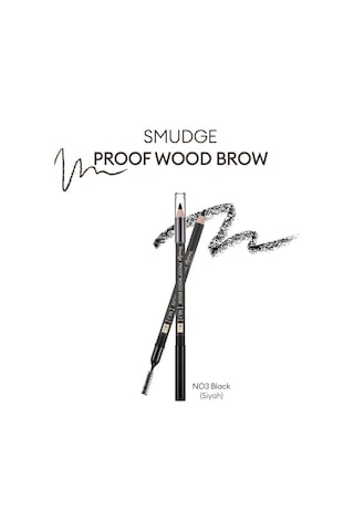 Missha Smudge Proof Wood Brow Bulaşmayan Kalıcı Doğal Kaş Kalemi Black