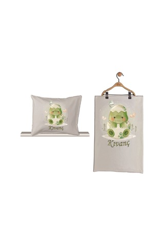 Pia Baby Gl 1924-02 İsme Özel Beşli Tulum Set Krem