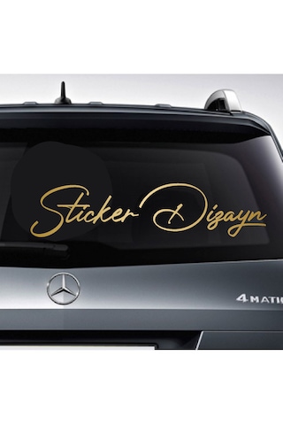 Kişiye Özel Yazı Sticker, Ad Soyad Sticker, İsim Soyisim Sticker, Araba Oto Motosiklet Sticker 02513 50 Cm