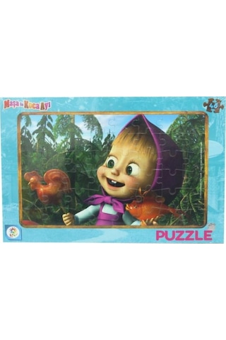 MS7538 MASHA KOCA AYI 48 PARÇA FRAME PUZZLE (2ASORTİ)