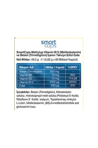 Smartcaps Methylup B12 & Betain