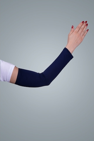 Hürrem Bone Lacivert Tesettür Kolluk Viskon Kumaş Düz 1001_02 Lacivert