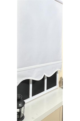 Düz Beyaz Stor Perde Alüminyum Kasa Stb-5300