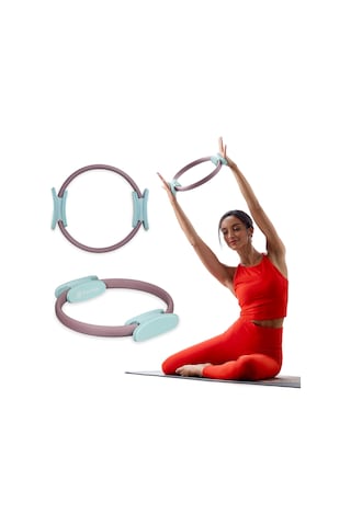 Gaiam Pilates Ring Fitness Circle - Hafif Ve Dayanıklı Köpük Dolgulu Kollar Kolları, Uyluklar/bacaklar Ve Çekirdek Tonlama İçin Esnek Direnç Egzersiz Ekipmanları