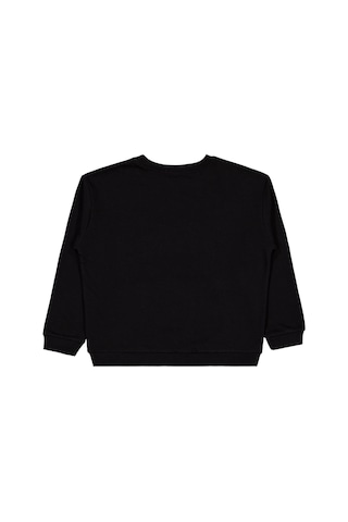 Civil Boys Ayı Nakışlı 10-13 Yaş Sweatshirt - Siyah