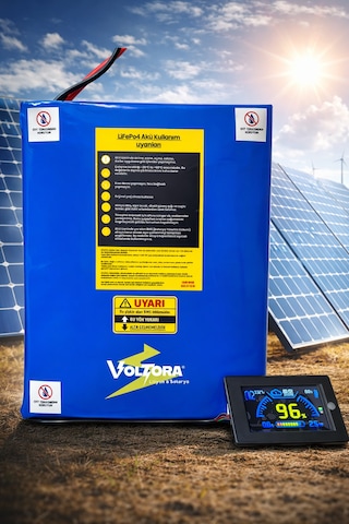 24 Volt 102 Amper Smart Bluetooth Solar Akü 15 Yıl Ömür - Yüksek Kapasite
