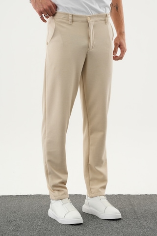 Redline Arden Kışlık Kalın Slim Fit Kemerli Erkek Pantolon Bej