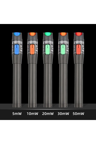 Reedark Optik Fiber Test Cihazı 10mw Kırmızı Işık Kaynağı - 650nm Dalga Boyu, 2.5mm Fc/sc/st Arayüzü Pil Dahil Değil