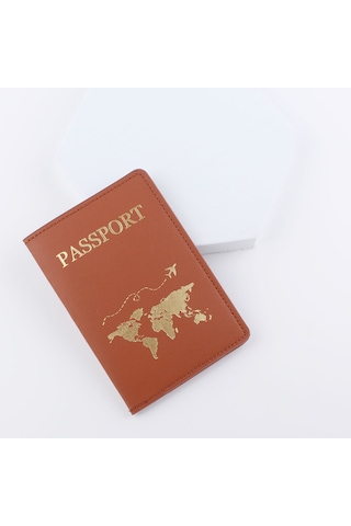 Monyee Deri Pasaport Kılıfı - Çiftler İçin Şık Ve Dayanıklı Seyahat Aksesuarı Kahve
