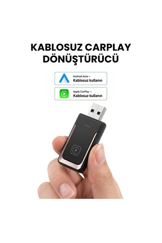 Solvis Kablosuz Carplay & Android Auto Adaptörü / Kablosuz Carplay, Android Auto