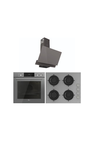 Gl General Steamart GLF 64CPR - GLO 208CPR - GLD 055PR Gri Ankastre Set