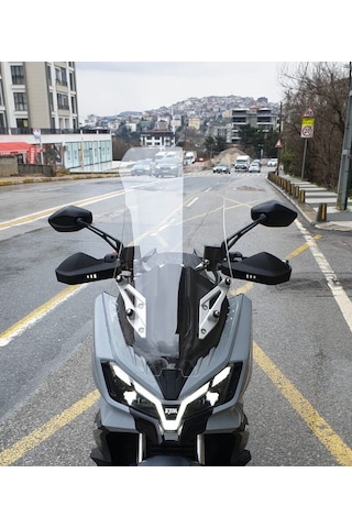 Motocam Sym Adx 250 Ön Cam 2024-2026 Model 75cm Şeffaf Renkli 4mm Uzun