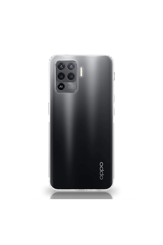 Oppo Reno 5 Lite Kılıf Kamera Korumalı Tıpalı Şeffaf Silikon Kapak
