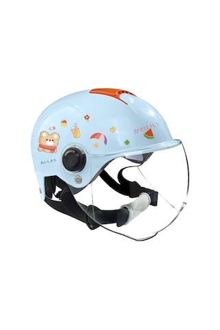 Eternal Luck 3c Sertifikalı Ayarlanabilir Çocuk Kaskı - Bej Açık Mavi