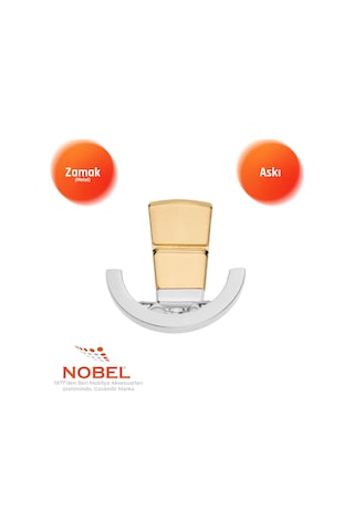 Tivist Lüks Askı, Metal, Vestiyer Askı, 123 Gr, Dolap Askılık, Duvar Askılığı, Krom Altın Vidalı