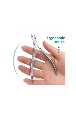 Profesyonel Tırnak Makası Paslanmaz Çelik Tırnak Eti Makası Sanat Manikür Pedikür Bakımı Trim Pense Kesici Güzellik Makas Aracı Açık Yeşil