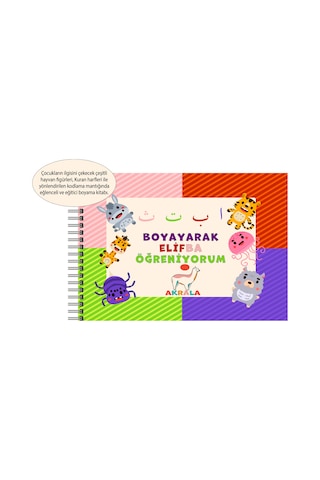 Akrala Boyayarak Elif-ba Öğreniyorum