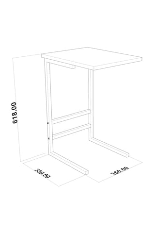 İlkem C Yan Sehpa Beyaz