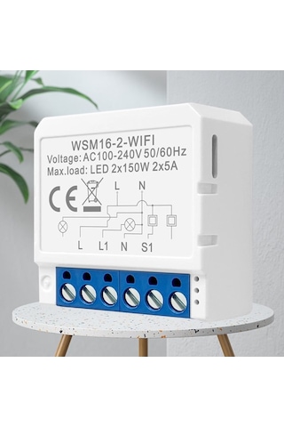 Avatto 2 Kanallı Tuya Wifi Anahtarı Modülü Ile Çift Yönlü Kontrol