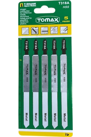 Tomax Uzun Metal Dekupaj Ağzı T318a - 5'li Paket