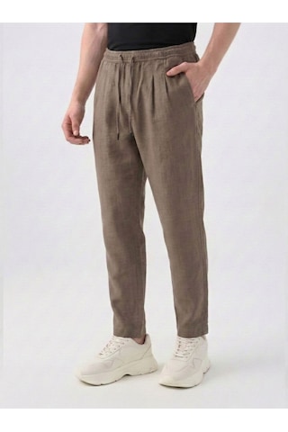 Regular Fit Erkek Pantolon Kahverengi