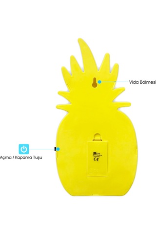 Asonplus Ananas Dekoratif Led Işık-gece Lambası-aydınlatma Fuşya