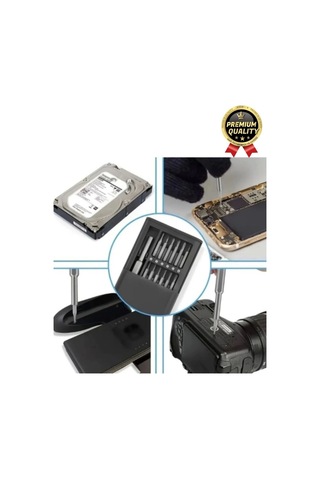 Premium Seri Kaliteli Kutulu Ergonomik Saatçi Bilgisayar Hassas Taşınabilir 25 Parça Tornavida Seti