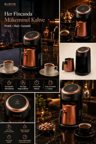 Evona Lunera Premium 600 W Bol Köpüklü Türk Kahve Makinesi