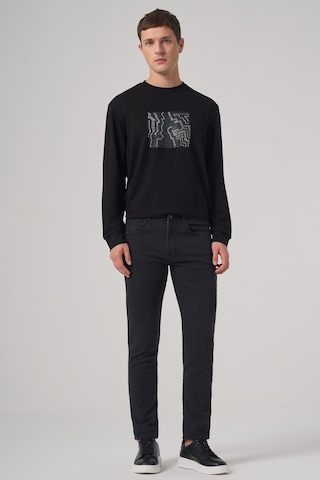 Erkek Siyah Denim 5 Cep Slim Fit Jean Kot Pantolon 25ms003044001 Siyah Siyah