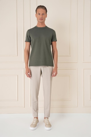 Efor Comfort Fit Bisiklet Yaka Esnek Pamuk Casual Haki Tişört Ts 885 Haki