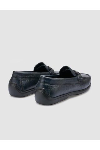 Cabani Tivra %100 Hakiki Deri Lacivert Toka Detaylı Erkek Loafer