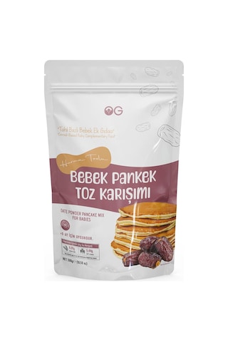 OG natural Hurma Tozlu Bebek Pankek Toz Karışımı 300 Gr +8 Ay