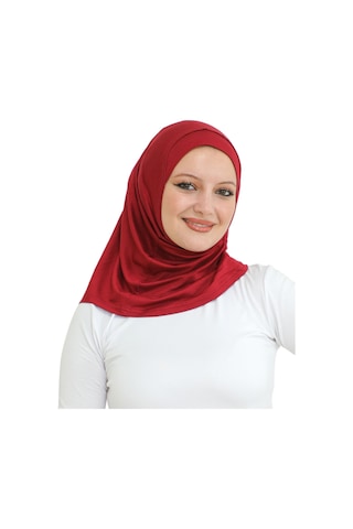 Spor Başörtüsü Kadın Hazır Giyim Türban Viskon Eşarp Şal - Bordo Bordo