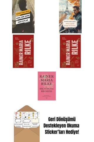 Rainer Maria Rilke 5 Kitap Set + Okuma Sticker'ları