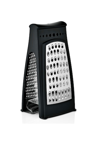 Porsima L-667 Idea Paslanmaz Çelik Çift Taraflı Hazneli Rende-siy