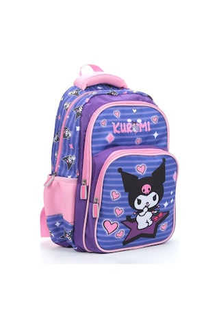 Mor Kuromi Okul Çantası + Beslenme + Kalemlik + Kız Sırt Çantası