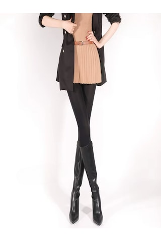 Ece's Design Külotlu Çorap Elegant 120d Pamuk Astarlı W8539 Siyah