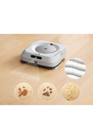 Irobot Braava Jet M6 Beyaz Robot Paspas (Teşhir)