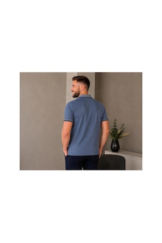 Roballi Regular Fit Polo Yaka Düz Pamuklu Erkek Siyah Kısa Kol Tişört İntigo