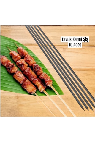 Tavuk Kanat Şişi 10 Adet 60 Cm, Şiş Kabı 60 Cm,şiş Kutusu,tavuk